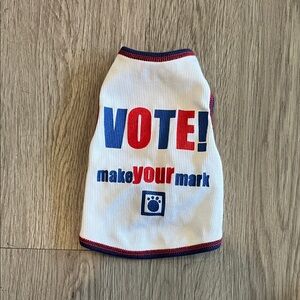 Vote Dog Shirt with Bold Print